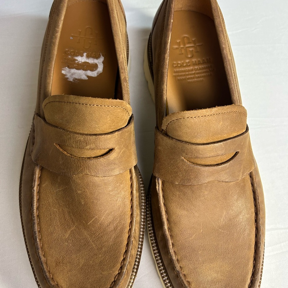 Cole Haan Classic Penny Loafers Men's Brown NWOT - Picture 5 of 10